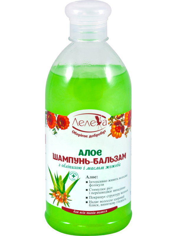 “Leleka” Shampoo-balsam “Aloe” 500 ml