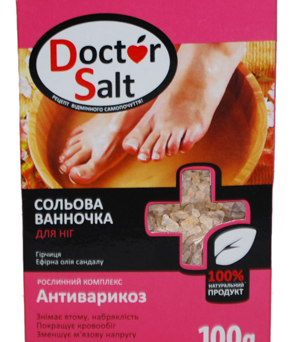 Doctor Salt Солевая ванночка для ног АНТИВАРИКОЗ