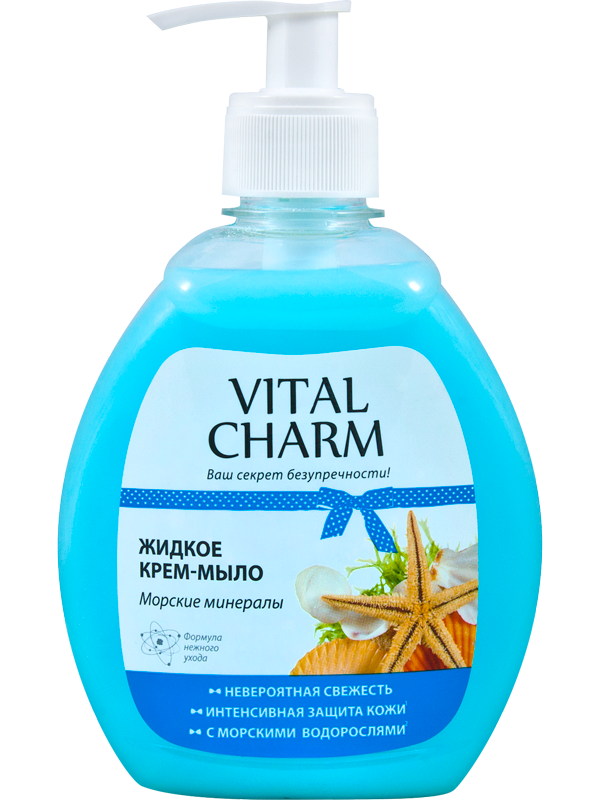 Vital Charm Liquid cream-soap “Sea minerals” dispenser