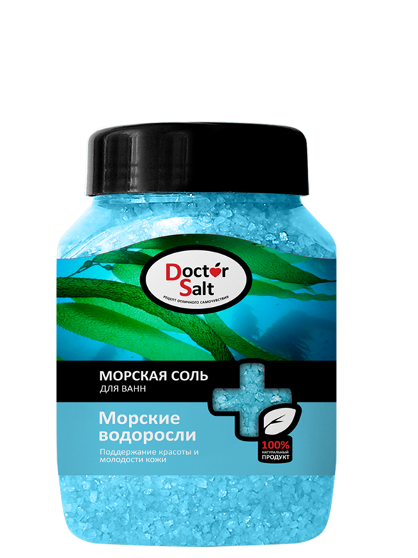 Doctor Salt Морская соль для ванн МОРСКИЕ ВОДОРОСЛИ 500 г