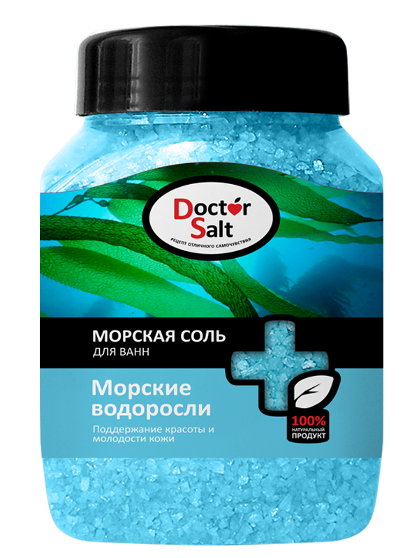 Doctor Salt Морська сіль для ванн МОРСЬКІ ВОДОРОСТІ 1100 г