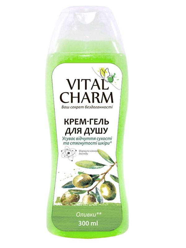Vital Charm Cream-shower gel “Olives” 300 ml