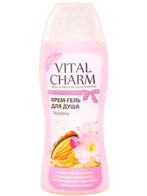 Vital Charm Cream-shower gel “Almond” 250 ml + gift 50 ml