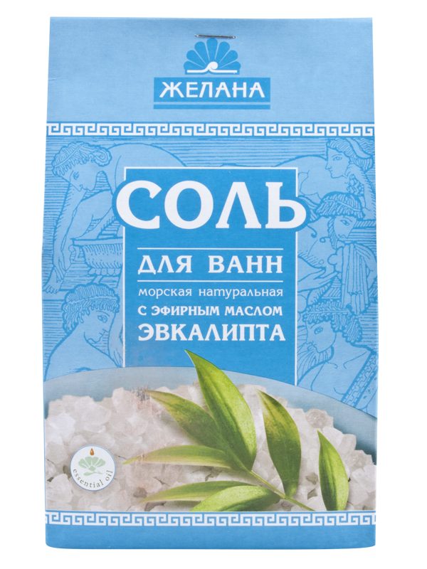 Желанна Соль для ванн с эфирным маслом ЭВКАЛИПТА