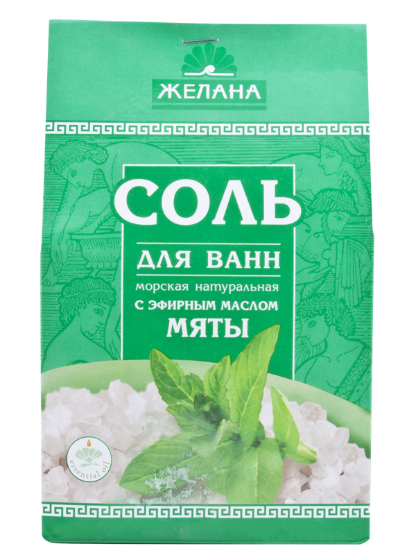 Zelana Bath salt with Mint essential oil