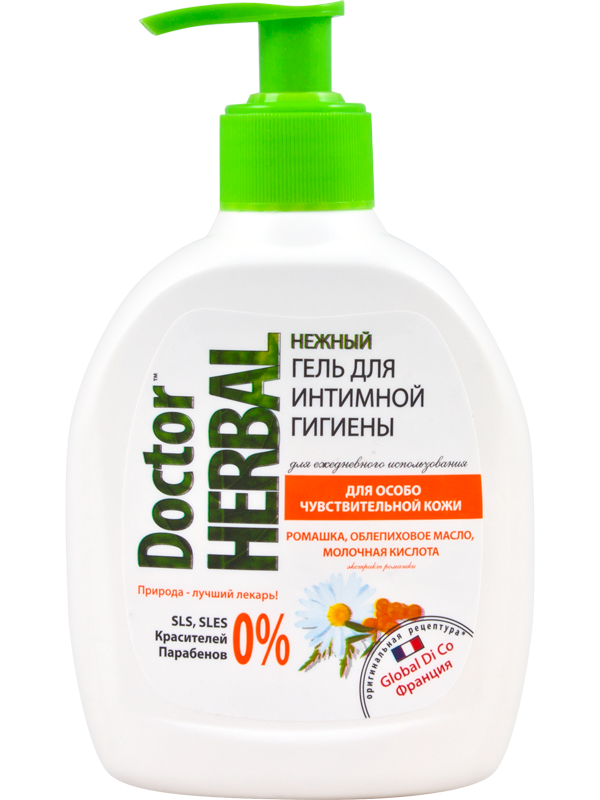 Doctor Herbal Gel-Intimate “Chamomile and sea buckthorn oil” 300 ml