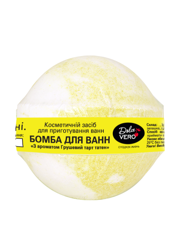 Dolce Vero bath bomb “With the fragrance of Pear Tarte Tatin”