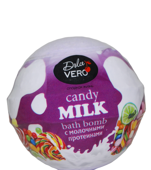 Dolce Vero Бомба для ванн «Candy Milk» з молочними протеїнами 75г