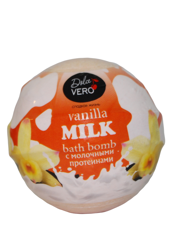 Dolce Vero Бомба для ванн «Vanilla Milk» з молочними протеїнами 75г