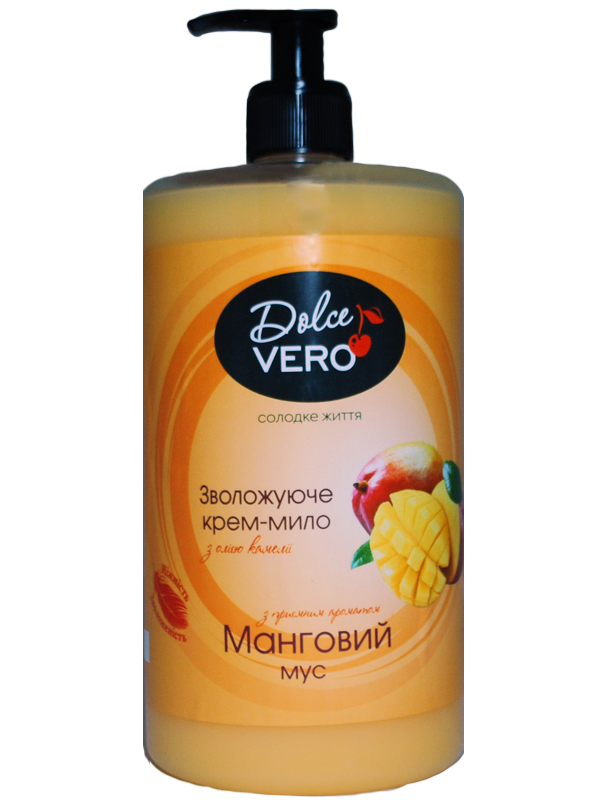 Dolce Vero Крем-мыло с ароматом «Манговый мусс» флакон 1000мл