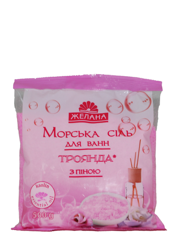 Zelana Bath Salt with foam and kaolin ROSE